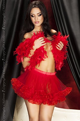 Chilirose Falda CR-3459 Conjunto, Rojo (Rojo), Estandar para Mujer