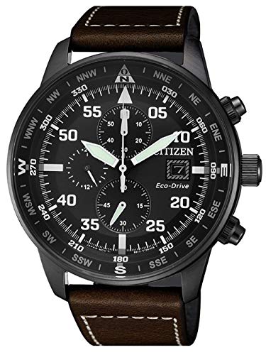 Citizen, Reloj con cronógrafo para hombre, de la colección Aviator Chrono CA0695 – 17E Citizen, Reloj con cronógrafo para hombre, de la colección Aviator Chrono CA0695 – 17E