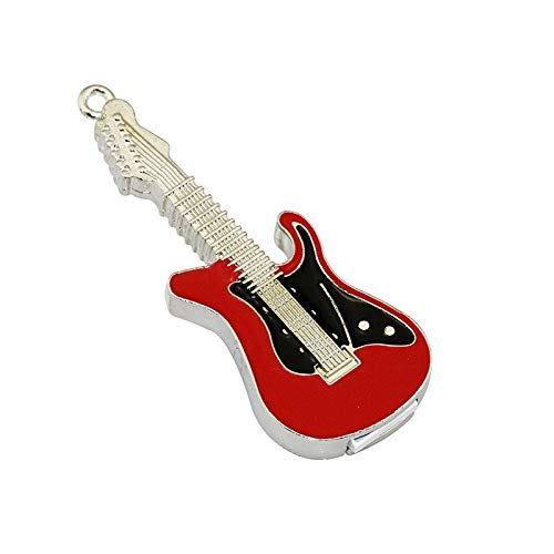 Civetman High-Speed ​​Novedad Guitarra Eléctrica 8GB USB 2.0 Flash Drive con Collar de Metal Pendrive Memory Stick
