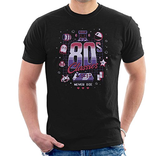 Cloud City 7 Eighties Gamer Classics Never Die Men's T-Shirt
