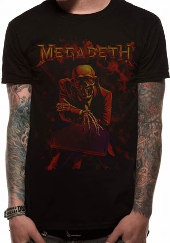 Collectors Mine - Camiseta de Megadeth con cuello redondo de manga corta para hombre, Multicolor, Small