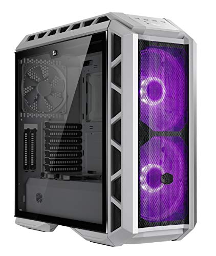 Cooler Master MasterCase H500P Mesh White - Cajas de ordenador de sobremesa 'Alto flujo de aire, LED RGB, Panel lateral de vidrio templado' MCM-H500P-WGNN-S00