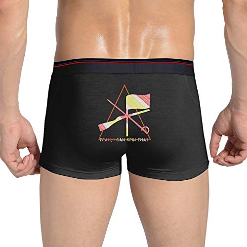 Cukyteck Hombre Ropa Interior Bóxers, Retro Yeah I Can Spin Colorguard Mens Cotton Underwear Stretchable Trunks Boxer Briefs