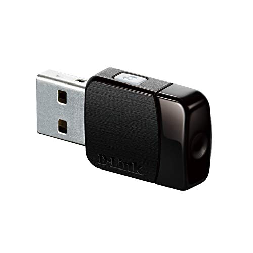 D-Link DWA-171 – Adaptador USB de Red WiFi AC600 (USB 2.0, Compatible Windows, Mac OS, Linux, botón WPS, encriptación WPA2) Negro