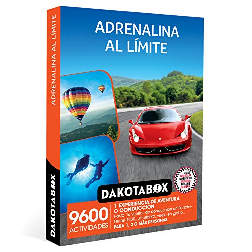 DAKOTABOX - Caja Regalo hombre mujer pareja idea de regalo - Adrenalina al límite - 9600 actividades como conducción en Ferrari o Porsche, ultraligero y vuelo en globo