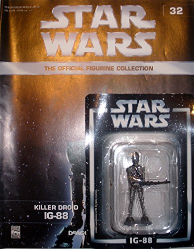 De Agostini Colección Figuras de plomo de Star Wars Nº 32 IG88 De Agostini Colección Figuras de plomo de Star Wars Nº 32 IG88