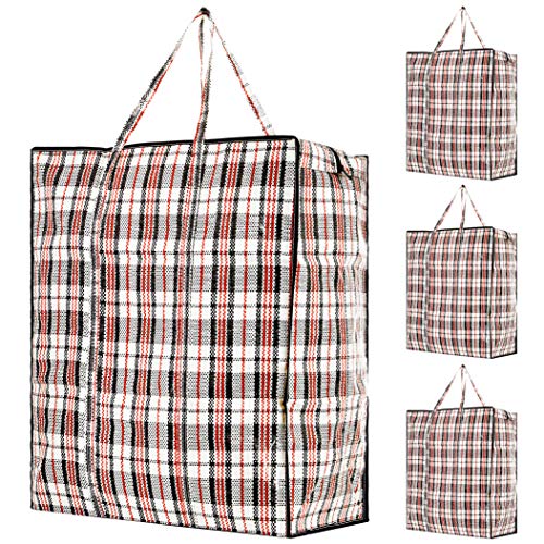 DECO EXPRESS Bolsas Almacenaje Ropa Armario, Bolsas Reutilizables Para Guardar Juguetes Ropa Mantas, Bolsas XXL Para Mudanza Con Cremallera y Asas, Bolsas Lavadora Para Colada