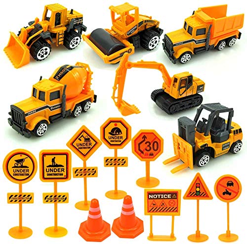 Desmontar Camiones Grandes de Juguete, Construcción Vehículos Excavadora Tractor de Juguete con Herramientas para Niño y Niña