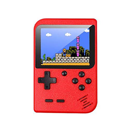 Digitalkey Consola de Juegos Retro con Pantalla 3.0 - Incluidos 400 Videojuegos y gamepads multijugador - Breakout para niños y Padres versión Recargable (Rojo)