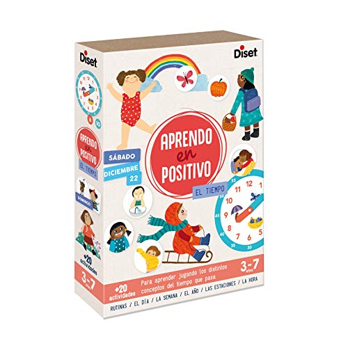 Diset - Aprendo en positivo El Tiempo Juego, Juego educativo a partir de 3 años Diset - Aprendo en positivo El Tiempo Juego, Juego educativo a partir de 3 años