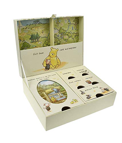 Disney Clásico Pooh Recuerdos Bebé Caja con Compartimentos Nuevo (DI167)