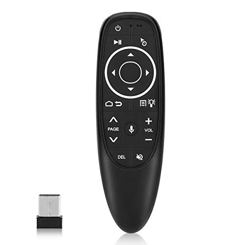 E-More G10 - Mando a distancia de voz inalámbrico de 2,4 GHz para Smart TV, PC, Android TV Box, portátil, proyector