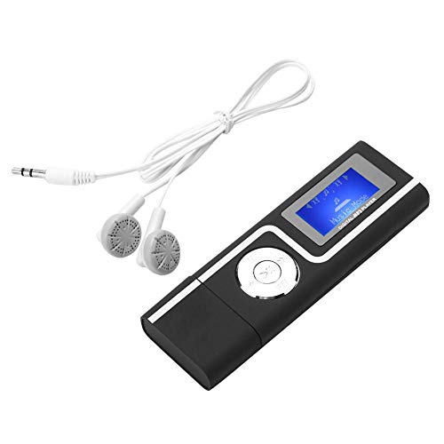 Eboxer Mini Reproductor de MP3 Portátil con Conexión en Línea, Reproductor de Música con Pantalla y Ranura de Tarjeta TFSoporte WIN98 / SE/ME / 2000 / para XP LIUXCORE2.4 Arriba(Negro)