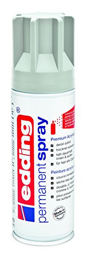 edding 5200-925 - Spray de pintura acrílica de 200 ml, secado rápido sin burbujas, color gris claro mate RAL 7035 edding 5200-925 - Spray de pintura acrílica de 200 ml, secado rápido sin burbujas, color gris claro mate RAL 7035
