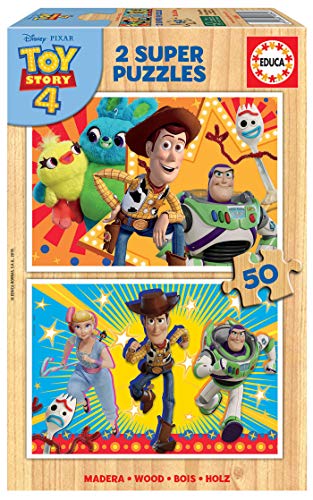Educa Toy Story 4 2 Puzzles de 50 Piezas, multicolor (18084) Educa Toy Story 4 2 Puzzles de 50 Piezas, multicolor (18084)