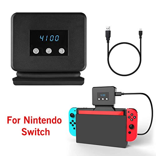 EEEKit Ventilador de Enfriamiento para Nintendo Switch Dock Set Temperatura Enfriador para la Estación de Acoplamiento Original NS, Alimentación por USB, Cable Integrado