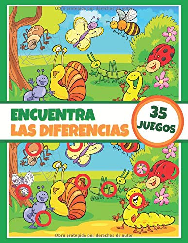 Encuentra las diferencias - 35 juegos: Libro de actividades para niños - Libro de juegos - A partir de 5 años