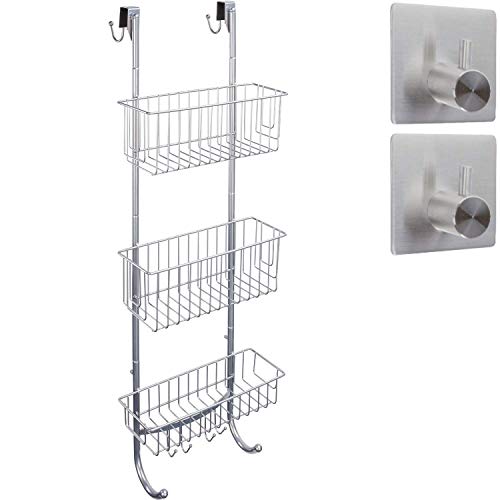 Estantería de Ducha con 3 Niveles en Aspecto Cromo - Carrito de Ducha sin Necesidad de taladrar - Acero Material Inoxidable Estantería de Ducha con 3 Niveles en Aspecto Cromo - Carrito de Ducha sin Necesidad de taladrar - Acero Material Inoxidable