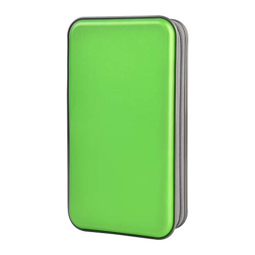 Estuche de CD, Alachi EU 96 Capacidad de plástico Duro Cremallera de Viaje Estuche de Billetera de Almacenamiento de CD (96 Capacidad, Verde) Estuche de CD, Alachi EU 96 Capacidad de plástico Duro Cremallera de Viaje Estuche de Billetera de Almacenamiento de CD (96 Capacidad, Verde)