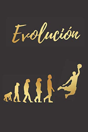 EVOLUCIÓN: CUADERNO LINEADO | DIARIO, CUADERNO DE NOTAS, APUNTES O AGENDA | REGALO CREATIVO Y ORIGINAL PARA LOS AMANTES DEL BALONCESTO.