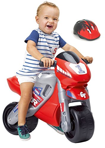 FEBER - Motofeber 2 Racing Correpasillos con Casco, Color Rojo (Famosa 800008171) FEBER - Motofeber 2 Racing Correpasillos con Casco, Color Rojo (Famosa 800008171)