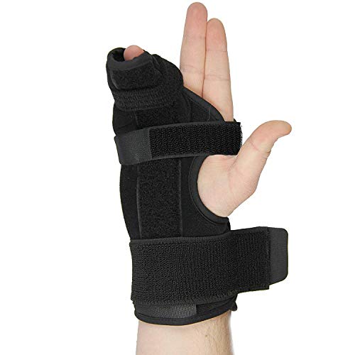 Férula metacarpal - férula bóxer para mano derecha e izquierda, fácil de poner y quitar, férula estabilizadora para metacarpales y lesiones de mano, un U.S.Solid Producto (Large)