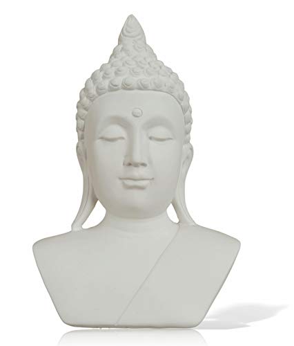 Figura Busto Buda Mahasandi para Manualidades. Medidas 30 de Alto por 18 de Ancho Aproximadamente. Material Escayola.