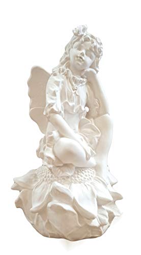 Figura Hada de los bosques sentada. Material escayola para Pintar. Manualidades. Medidas 26 cm. de Alto por 16 cm. de Ancho Aproximadamente Figura Hada de los bosques sentada. Material escayola para Pintar. Manualidades. Medidas 26 cm. de Alto por 16 cm. de Ancho Aproximadamente