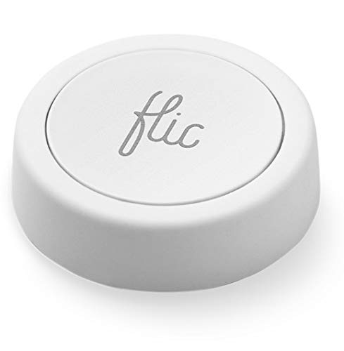 Flic 2 botones inteligentes – 1 paquete de 2 botones – Smart Home Control Buttons – funciona con Hue, LIFX, IKEA Trådfri, Sonos, Spotify, IFTTT y mucho más blanco