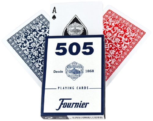 Fournier - F21644 - Jeu De Cartes - No. 505 - 2 Index Petite - Rouge/bleu by Fournier