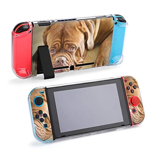 Funda Protectora Burgundy Dogs para Switch, Funda Delgada Suave de TPU Compatible con Nintendo Switch