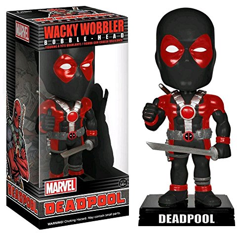 Funko - Bobble Head Marvel - Deadpool X-Force Exclu Noir Et Rouge 18cm - 0849803077563
