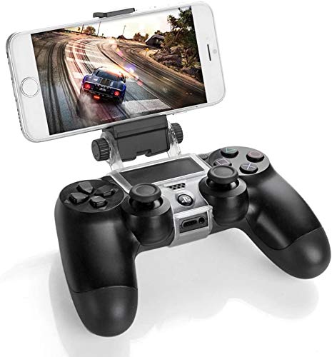 GAMINGER Clip Sujetador de teléfono móvil para control Dualshock de PlayStation 4 PS4 Sony GAMINGER Clip Sujetador de teléfono móvil para control Dualshock de PlayStation 4 PS4 Sony