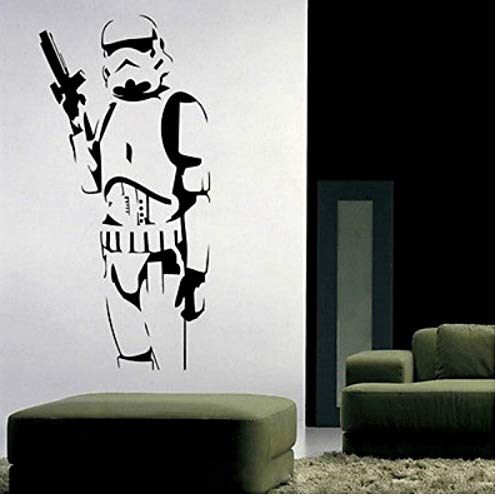 Gamloious Stormtrooper de Star Wars Etiqueta de la Pared del Vinilo Mural Desmontable Etiquetas de DIY Decoración