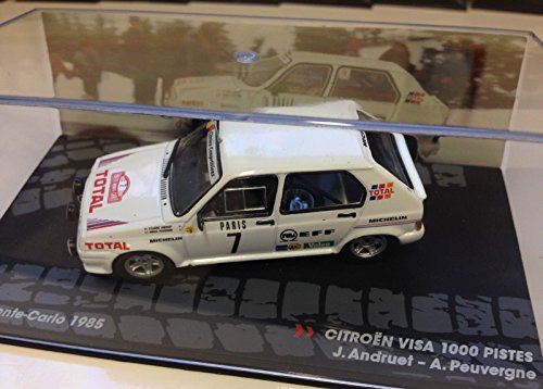 Générique Citroen Visa 1000 PISTES - Rally Monte Carlo 1985 - ANDRUET - IXO 1/43
