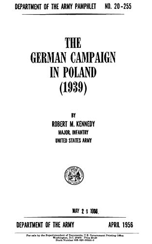 German Campaign In Poland (1939) DA Pam 20-255 (English Edition)