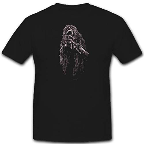 Ghillie Suit sniperl Caza Uniforme de camuflaje US Army USMC Scout Sniper School Caza One Shot One Kill Ghillie Suit US Army USMC scharfschützen – Camiseta # 11302 negro XX-Large Ghillie Suit sniperl Caza Uniforme de camuflaje US Army USMC Scout Sniper School Caza One Shot One Kill Ghillie Suit US Army USMC scharfschützen – Camiseta # 11302 negro XX-Large