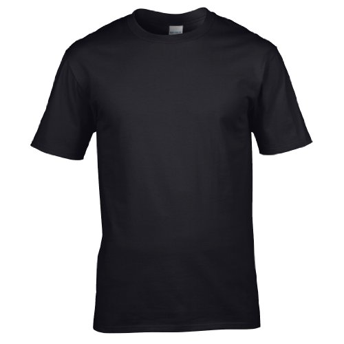 Gildan - Camiseta 100% Algodón - hombre, negro, XL