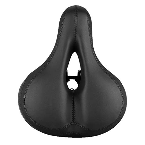 Gof Bike Seat, Most Comfortable Bicycle Seat Dual Shock Absorbing Memory Foam Waterproof Bicycle Saddle Bike Seat Replacement with Refective Tape for Mountain Bikes, Road Bikes