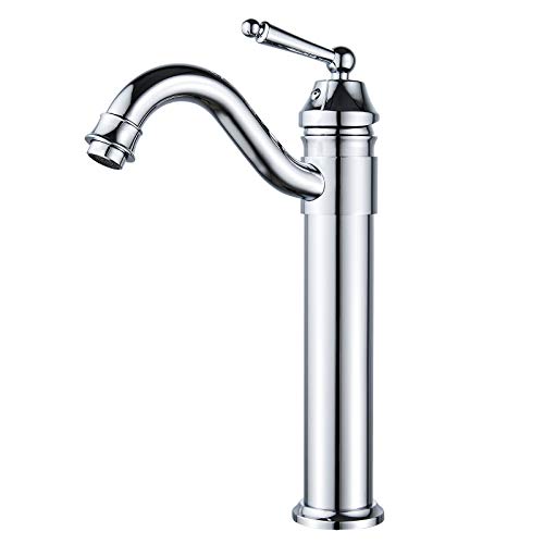 Grifo de Lavabo - kisimixer Grifo Lavabo Monomando, Grifo para Lavabo Giratorio a 360°, Grifo Monomando Cromo LatóN BañO Grifo Mezclador, Grifo para Baño o Cocina, Cromado