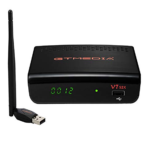GT Media V7 S2X Receptor Satélite Decodificador Digital Full HD con Antena WiFi USB, DVB-S/S2/S2X AVS +VCM/ACM/Multi-Stream / T2MI,Soporte CC CAM Youtube Biss Auto-Roll (GT Media V7S HD Mejorada) GT Media V7 S2X Receptor Satélite Decodificador Digital Full HD con Antena WiFi USB, DVB-S/S2/S2X AVS +VCM/ACM/Multi-Stream / T2MI,Soporte CC CAM Youtube Biss Auto-Roll (GT Media V7S HD Mejorada)
