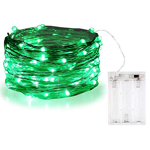 Guirnalda de luces Bolweo de 3 m con 30 luces LED, Verde, 1 pack
