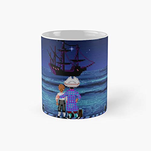 Guybrush Stan Monkey Island - Taza de café con diseño de Stan Monkey Island