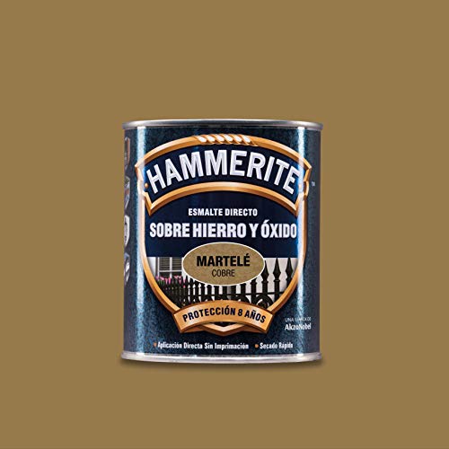 Hammerite Esmalte directo sobre hierro y óxido Martelé Cobre 750 ml