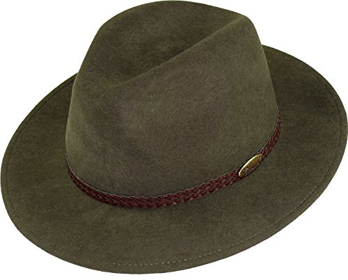Harry-Collection – Sombrero con ala en 3 colores marrón 60