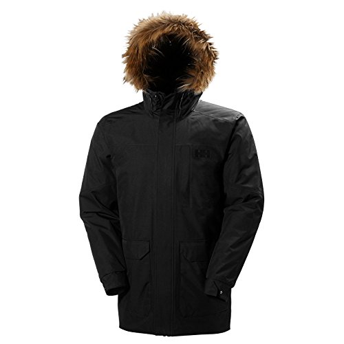 Helly Hansen Dubliner Parka Chaqueta 3/4 Impermeable, Cortaviento y Transpirable para Hombre para el Uso Diario, Negro (Black 990), XL