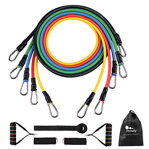 Himaly Bandas Ejercicio, Banda Elástica de Resistencia Juego de 5 Cintas Elásticas Set Cintas Elásticas Fitness Para Yoga, CrossFit, Pilates Fuerza, Movilidad, Entrenamiento Gimnasio 5 PCS Himaly Bandas Ejercicio, Banda Elástica de Resistencia Juego de 5 Cintas Elásticas Set Cintas Elásticas Fitness Para Yoga, CrossFit, Pilates Fuerza, Movilidad, Entrenamiento Gimnasio 5 PCS