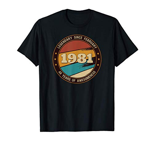 Hombre De 40 Años De Febrero De 1981 Finalmente Creció Camiseta