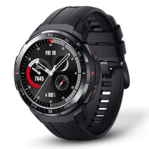 HONOR Watch GS Pro Smartwatch Hombre Reloj Inteligente con GPS 100+ Modos Deportivos 25 Días Batería 14 Certificados Militares, Llamada Bluetooth Monitor de Frecuencia Cardíaca Sueño SpO2 Negro