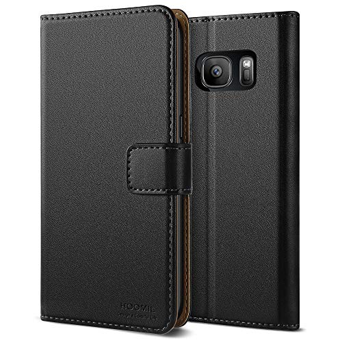 HOOMIL Funda para Samsung S7, Funda Samsung Galaxy S7, Funda de Cuero PU Premium Carcasa para Samsung Galaxy S7 (Negro) HOOMIL Funda para Samsung S7, Funda Samsung Galaxy S7, Funda de Cuero PU Premium Carcasa para Samsung Galaxy S7 (Negro)